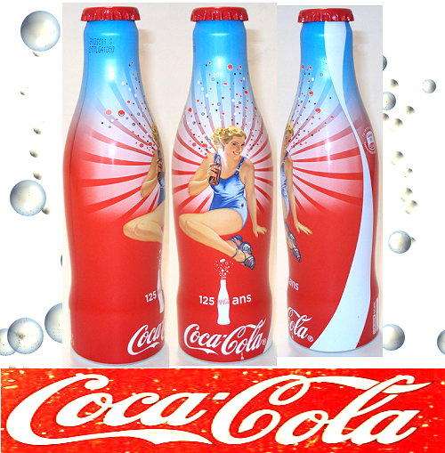 ( ALU FULL BOTTLE ) FRANCE 2011 Coca Cola COKE 125th / 125 ans