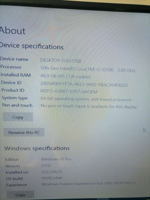 Dell Optiplex 5000 sff i5 12th gen
