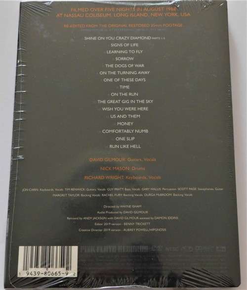 LIVE DVD - Pink Floyd, Delicate Sound Of Thunder (2019 Version)