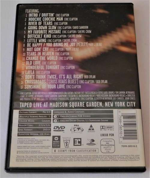 ERIC CLAPTON & Friends In Concert - [DVD}