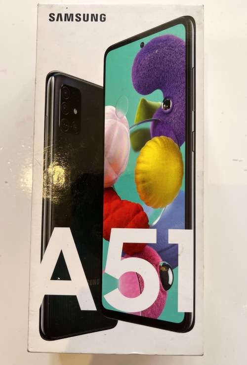 SAMSUNG GALAXY A51 - Prism Black, 128 GB memory.