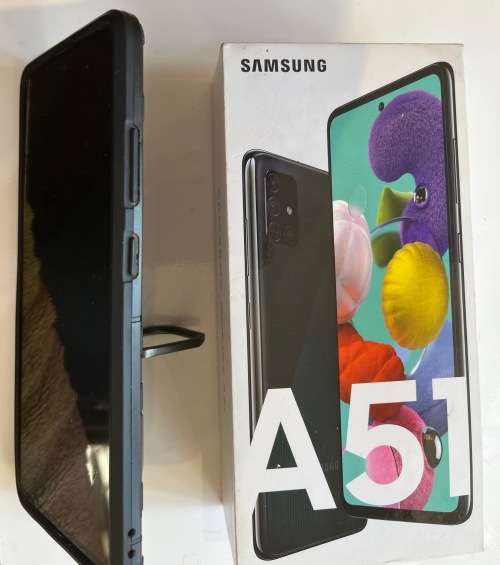 SAMSUNG GALAXY A51 - Prism Black, 128 GB memory.