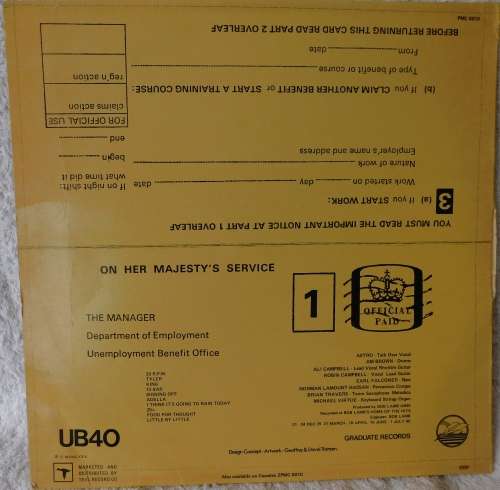 UB40 - Signing Off (Vinyl)