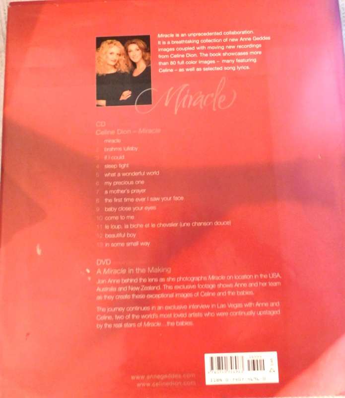 ANNE GEDDES & CELION DION - Miracle ( Book + DVD)