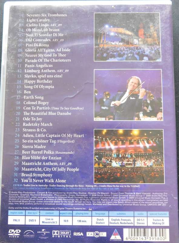 ANDRE RIEU - Live in Maastrict [DVD]