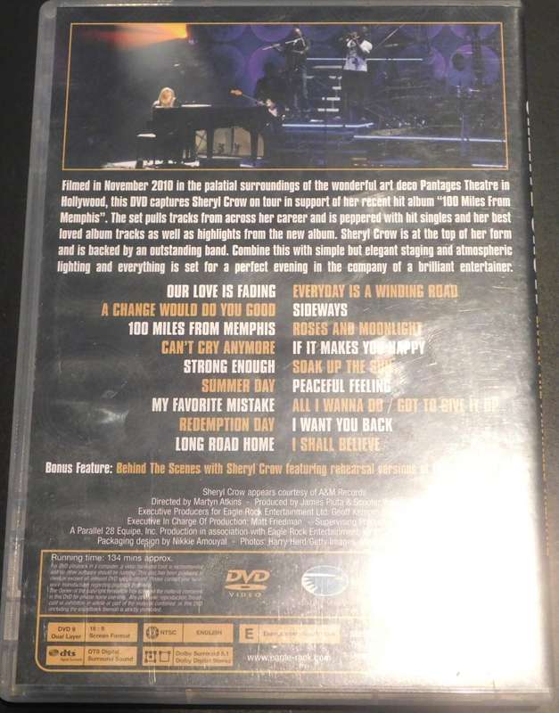 SHERYL CROW - Miles from Memphis ... [DVD]
