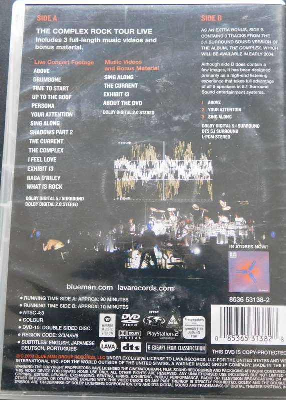 BLUE MAN GROUP - The Complex Rock Tour Live [DVD]