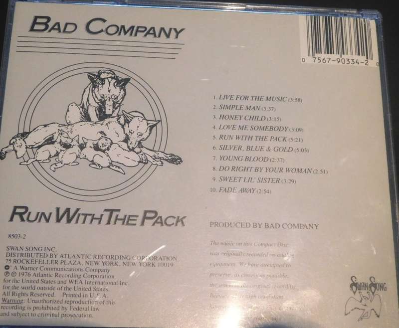 BAD COMPANY - Run with the PACK [CD]