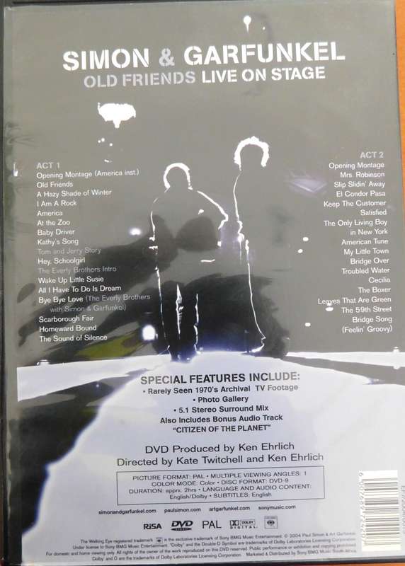 SIMON GARFUNKEL - Old Friends Live On Stage [DVD]