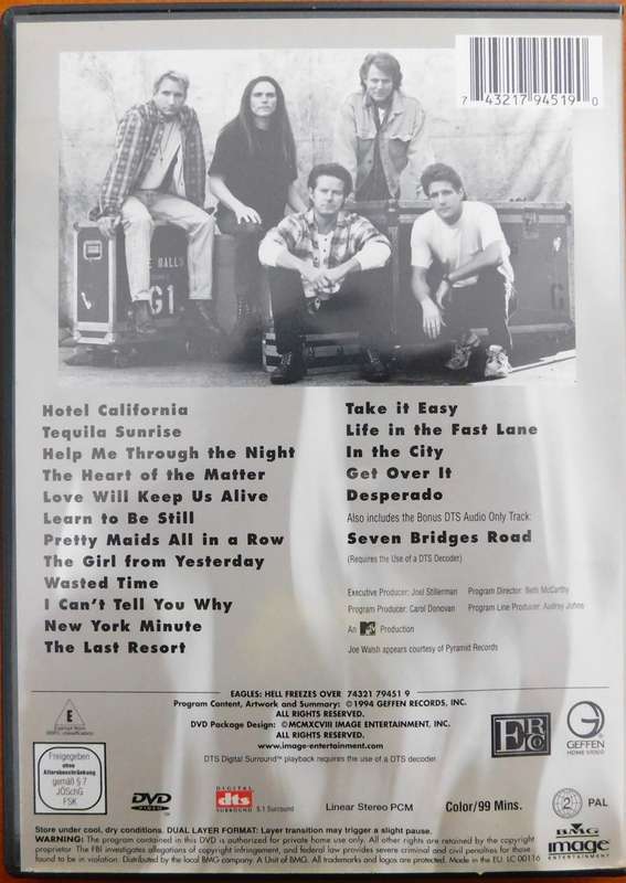 EAGLES - Hell Freezes Over [DVD]
