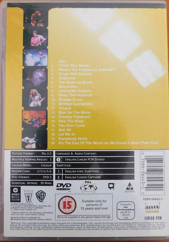 R.E.M - ROADMOVIE [DVD]