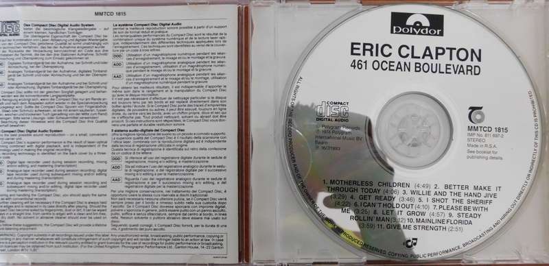 ERIC CLAPTON - 461 Ocean Boulevard [CD]