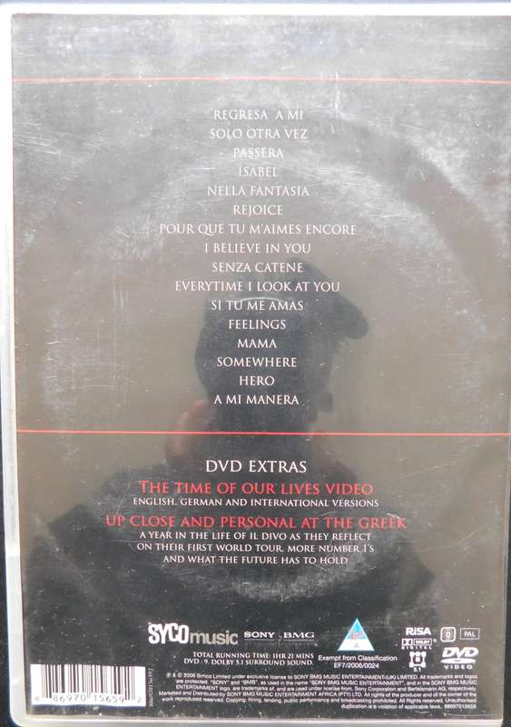 IL DIVO Live At The Greek Theatre [DVD]