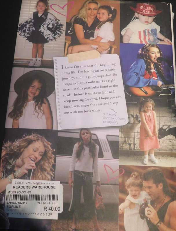 MILEY CYRUS - Miles To Go, (Autobiography) [BOOK]
