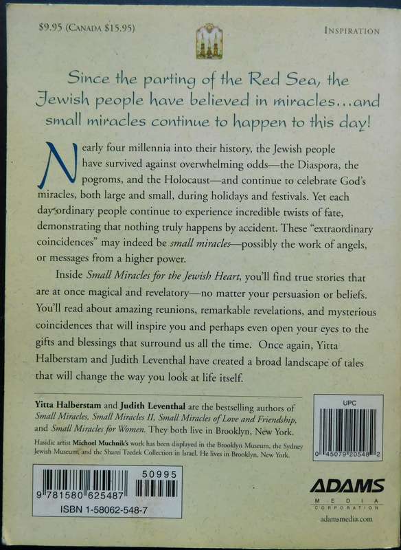 SMALL MIRACLES IF THE HEART  [Book]