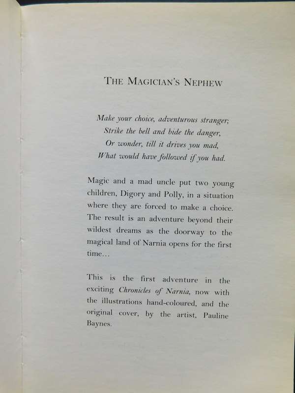 C.S LEWIS - Chronicles of NARNIA - The Magician's Nephew [BOOK]