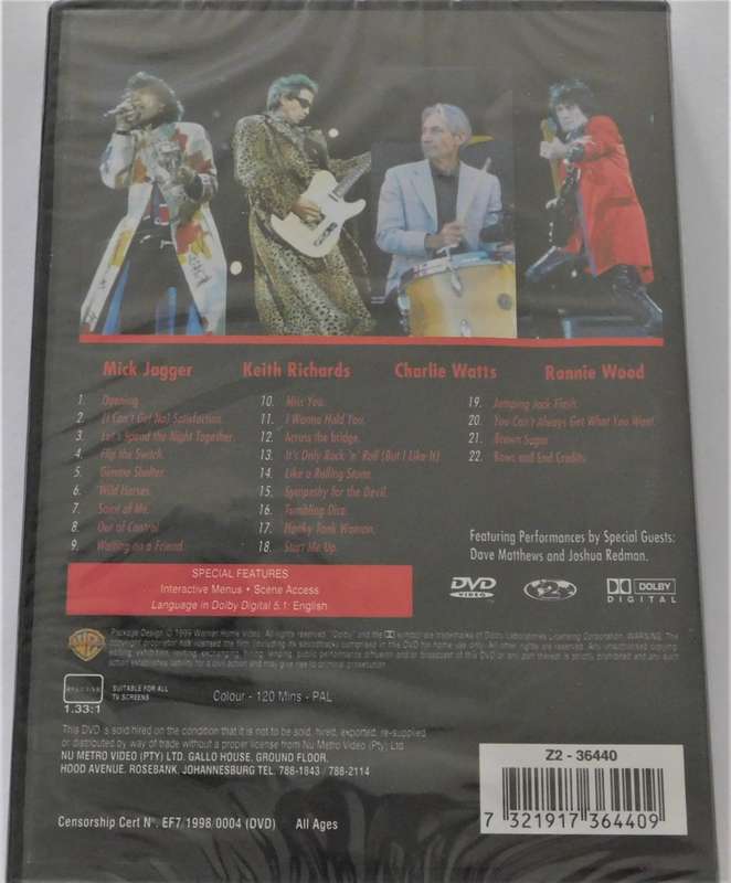 Rolling Stones - Bridges to Babylon (DVD) NEW