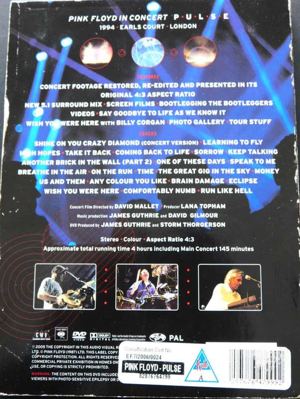 PINK FLOYD - PULSE (2 DVD) #2