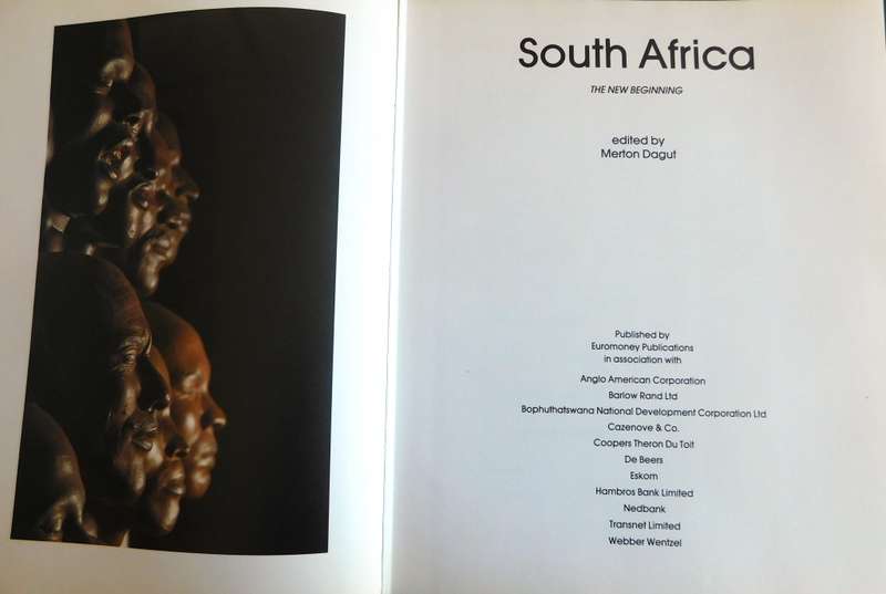 SOUTH AFRICA - THE NEW BEGINNING Edited by Merton Dagut [BOOK]