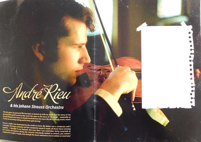 ANDRE RIEU - Collectors Item - Beautifull pictorial  story of Andre and his Orchestra