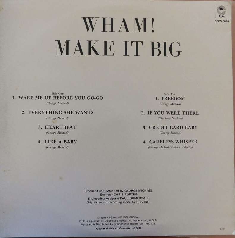 WHAM - Make it Big [LP]