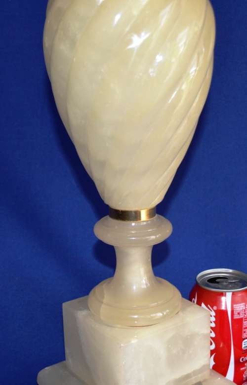 Large Alabaster Lamp - No Shade