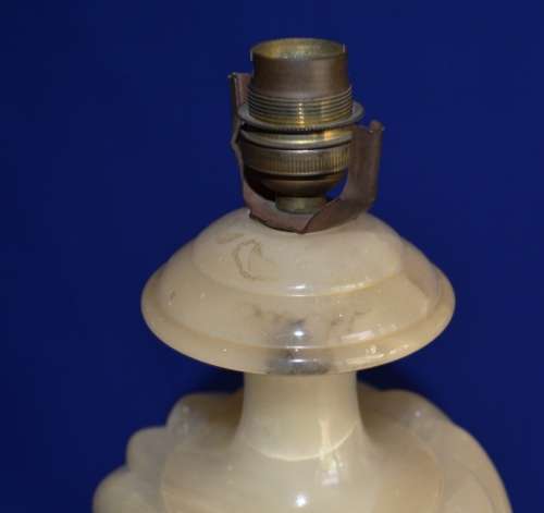 Large Alabaster Lamp - No Shade