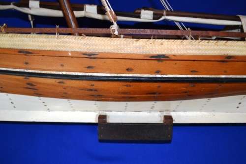 Vintage Hand Crafted Model Sailing Ship