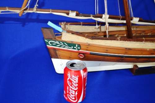 Vintage Hand Crafted Model Sailing Ship