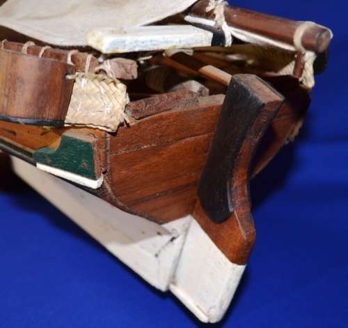 Vintage Hand Crafted Model Sailing Ship