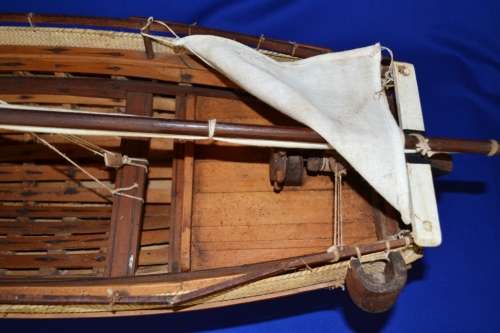 Vintage Hand Crafted Model Sailing Ship