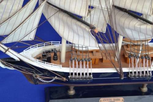 Vintage Wooden Display  Model Ship - "Cutty Sark'   Fully Assembled