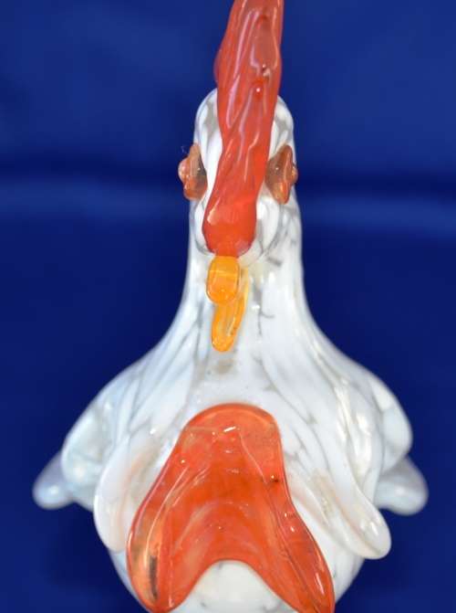 Murano Style Rooster Figure