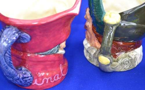 Royal Doulton Character Jugs Large - "Tony Weller", "The Cavalier" and "The Cardinal"