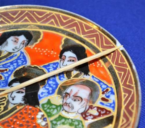 Japanese Satsuma Style Immortals Tea Set