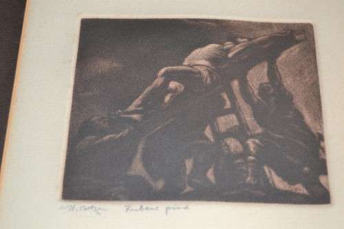 W.H. COETZER-- ETCHING