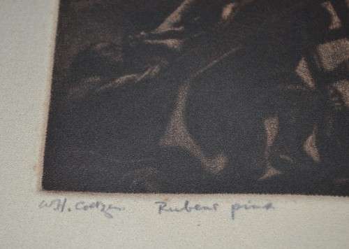 W.H. COETZER-- ETCHING