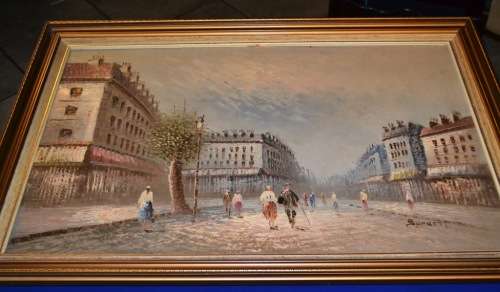 Large Oil on Board - Signed Burnett