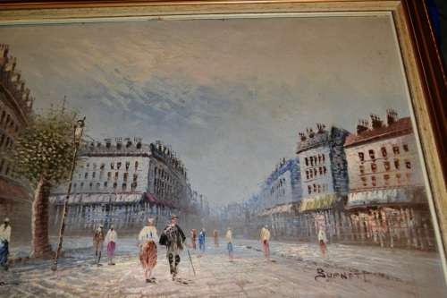 Large Oil on Board - Signed Burnett