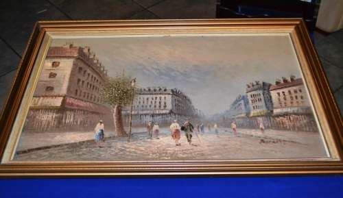 Large Oil on Board - Signed Burnett