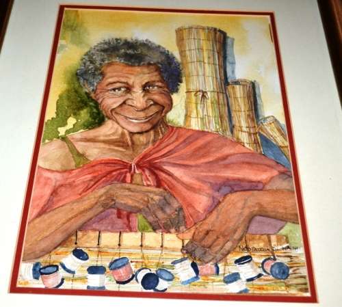 Di Walsh `Nostalgia` Watercolour - Framed behind glass