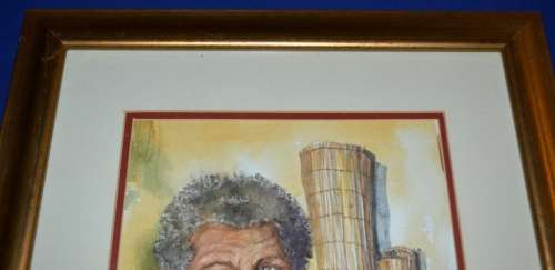 Di Walsh `Nostalgia` Watercolour - Framed behind glass