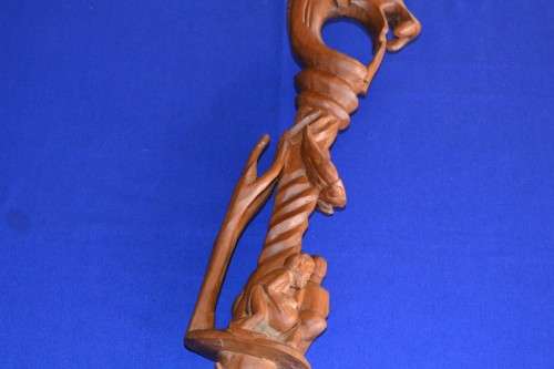 Carved  Shona Nyami-Nyami  Stick
