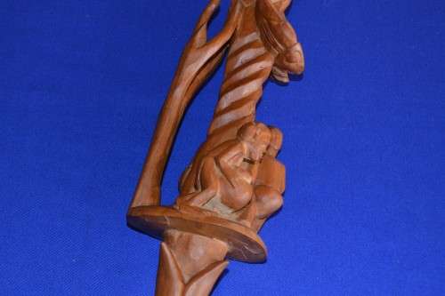 Carved  Shona Nyami-Nyami  Stick