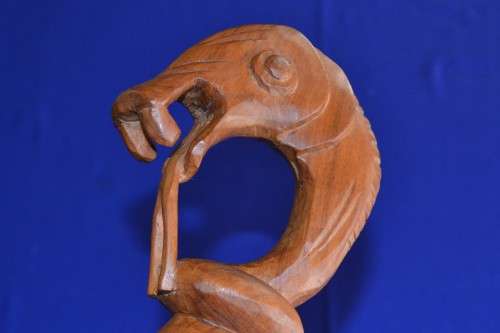 Carved  Shona Nyami-Nyami  Stick