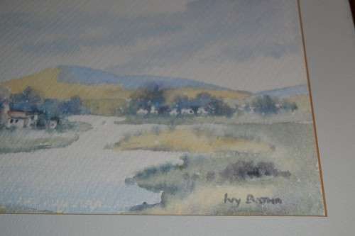 Ivy Botha Watercolour Framed Behind Glass - Signed