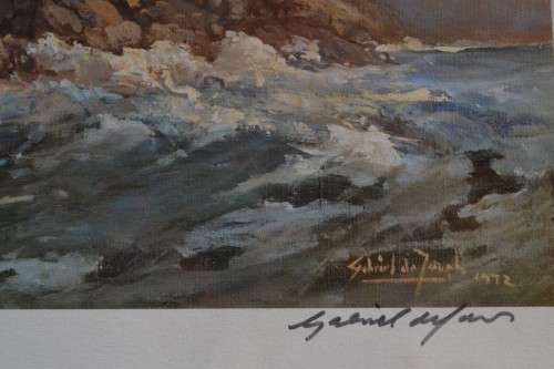 Large Gabriel de Jongh Print - Signed x 2  - Framed behind Glass
