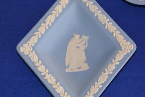 Wedgwood Jasperware  Pin Dishes - Spade, Club and diamond