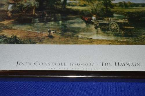 John Constable Prints Framed behind Glass - Set of Two RARE