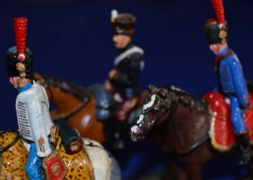 Horsemen - Hand painted Lead set of four